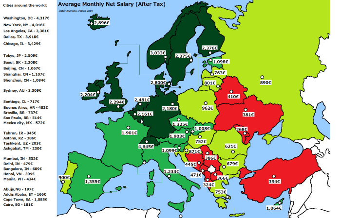 Europe capital divided regions map into maps nearest national based voronoi country city capitals borders like closest vividmaps comments ireland